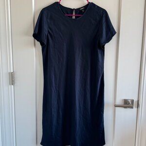 Navy satin dress from Express in size L